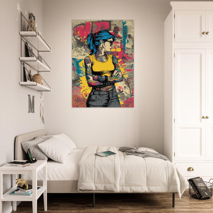 Edgy Pop - Up Graffiti Art Poster - Sillystroke