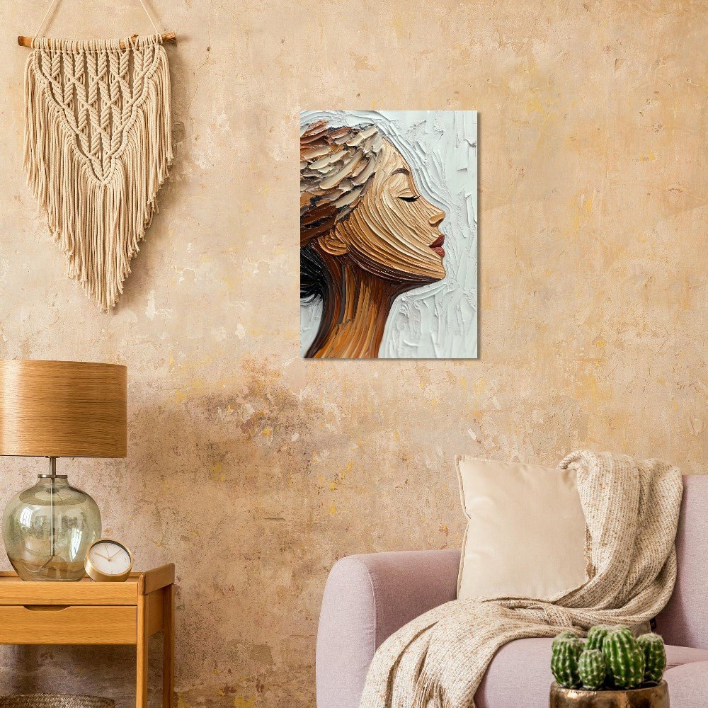 Elegant woman brush poster - Sillystroke
