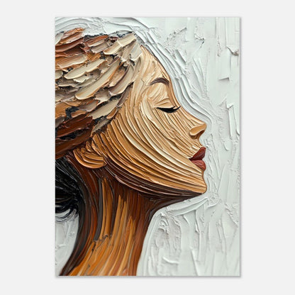 Elegant woman brush poster - Sillystroke
