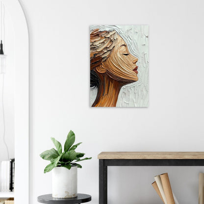 Elegant woman brush poster - Sillystroke