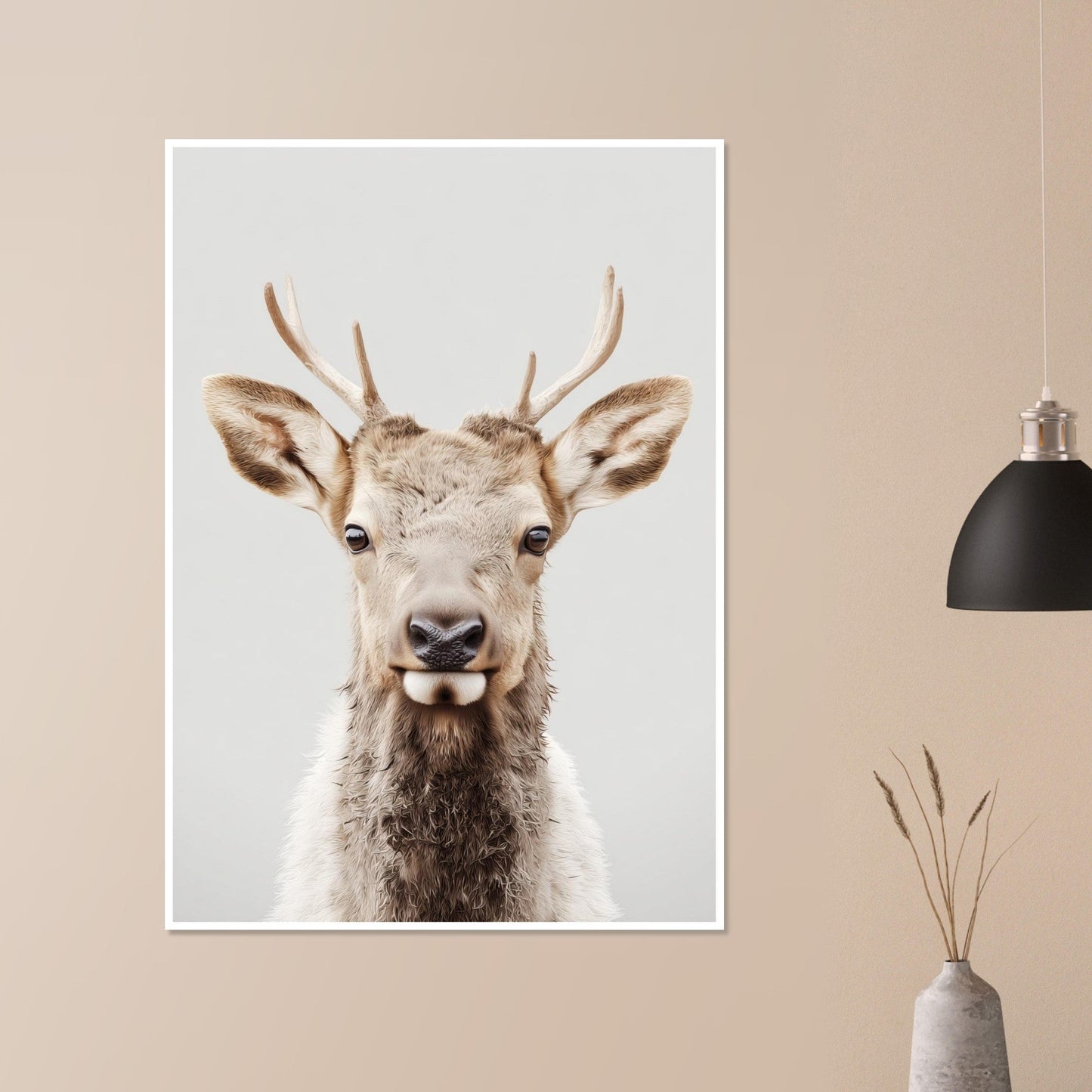 Elk portrait poster - Sillystroke