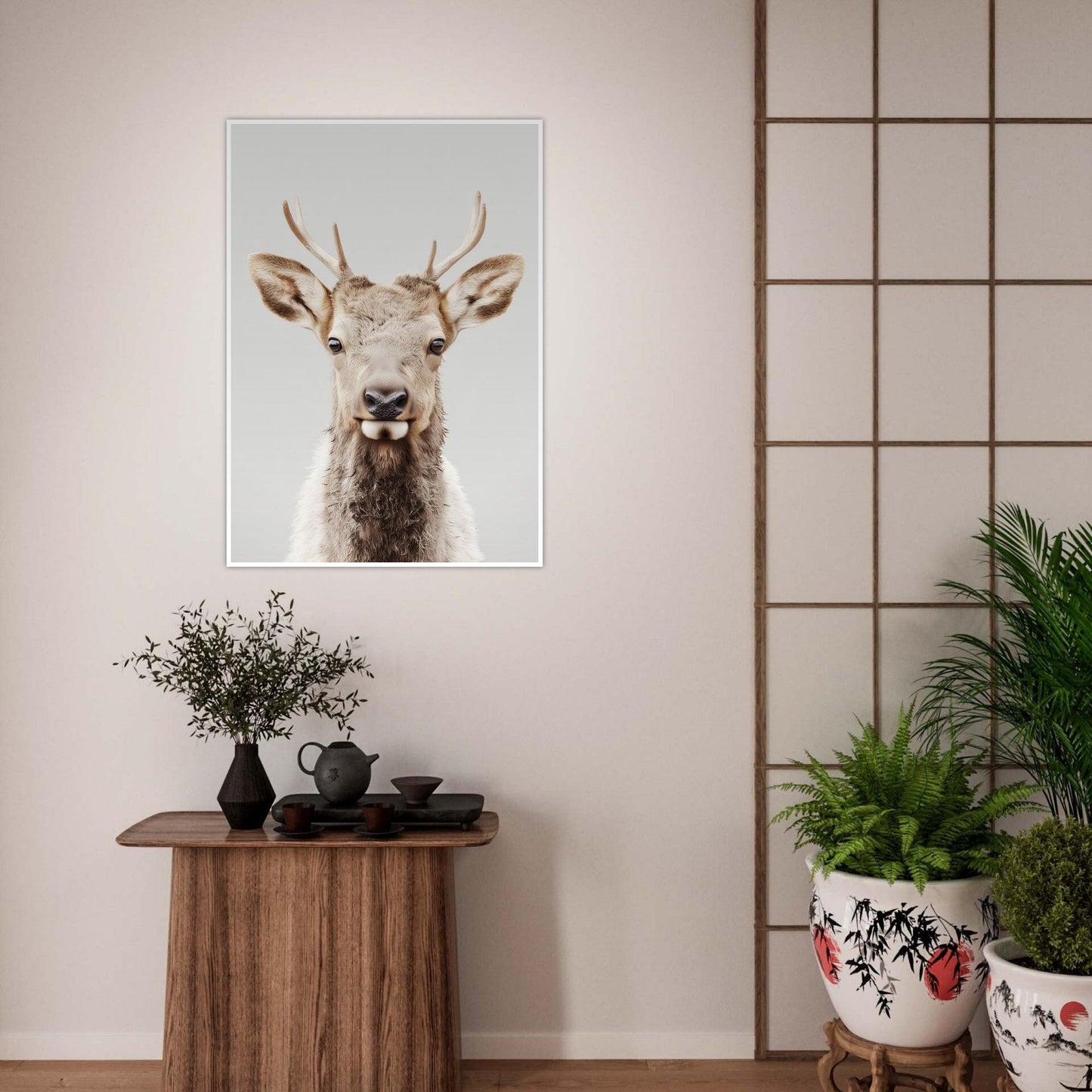Elk portrait poster - Sillystroke