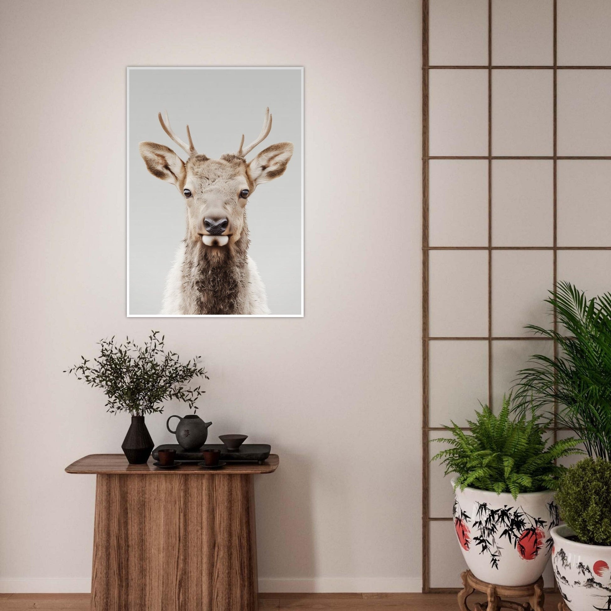 Elk portrait poster - Sillystroke
