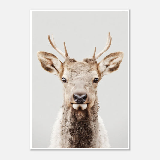 Elk portrait poster - Sillystroke