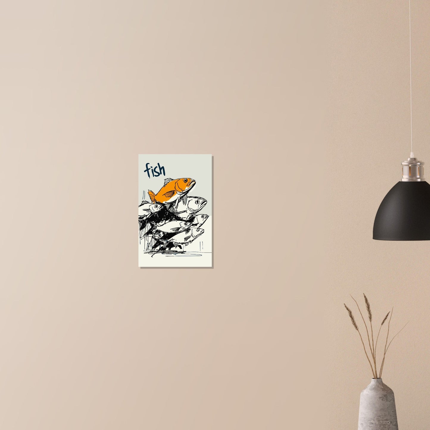 Fish illustration poster - Sillystroke