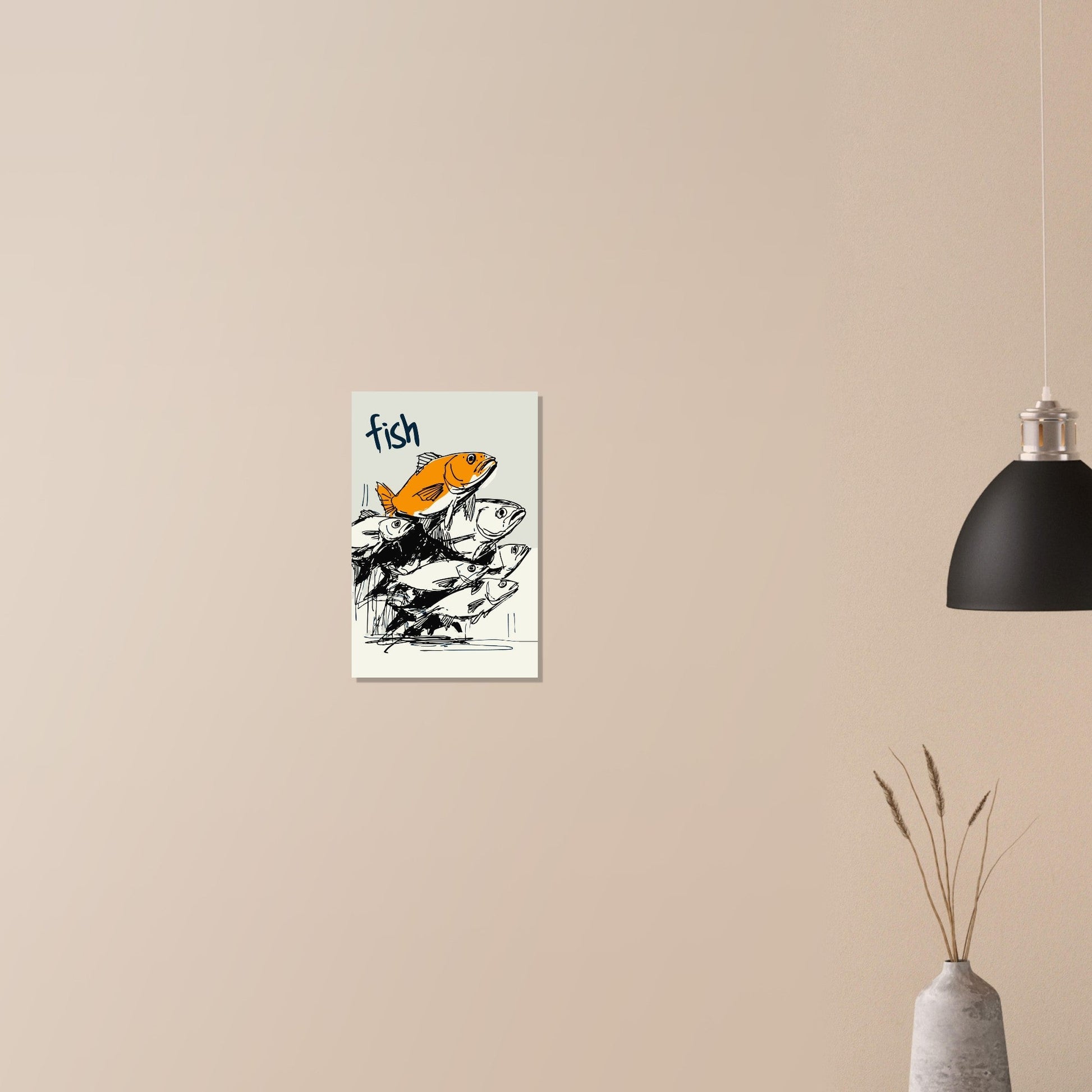 Fish illustration poster - Sillystroke