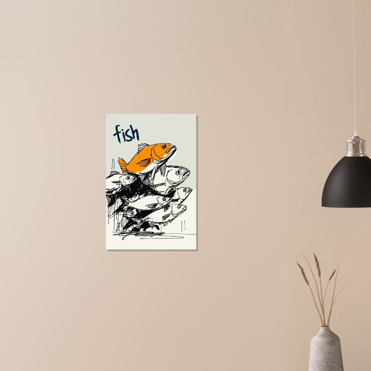 Fish illustration poster - Sillystroke
