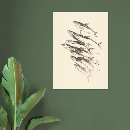 Fish Sketch Poster - Sillystroke