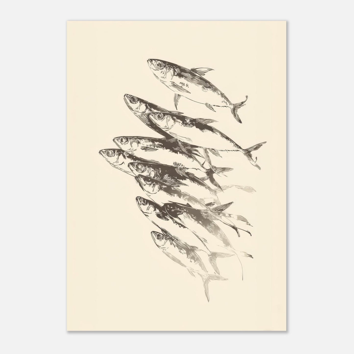 Fish Sketch Poster - Sillystroke