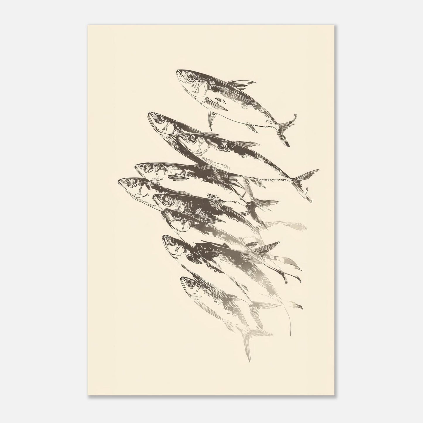 Fish Sketch Poster - Sillystroke