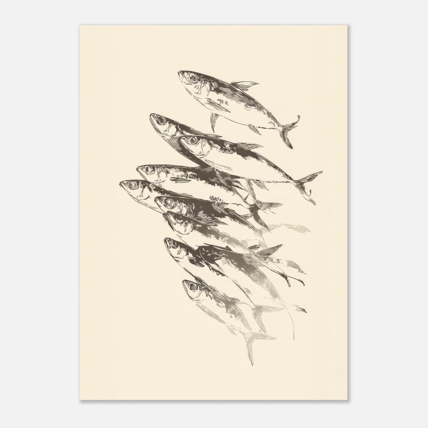 Fish Sketch Poster - Sillystroke