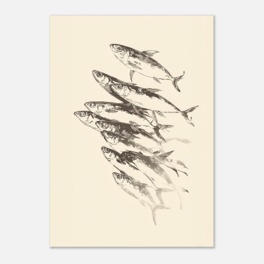 Fish Sketch Poster - Sillystroke