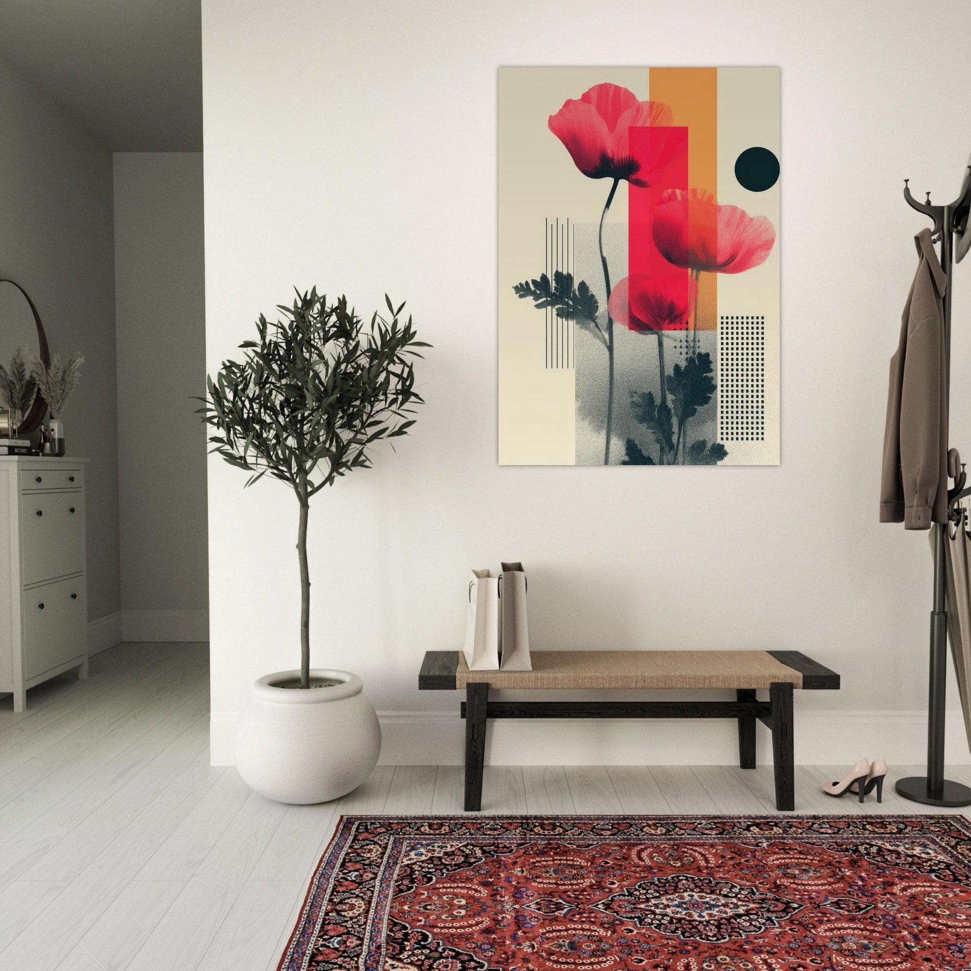 Flower bauhaus poster - Sillystroke