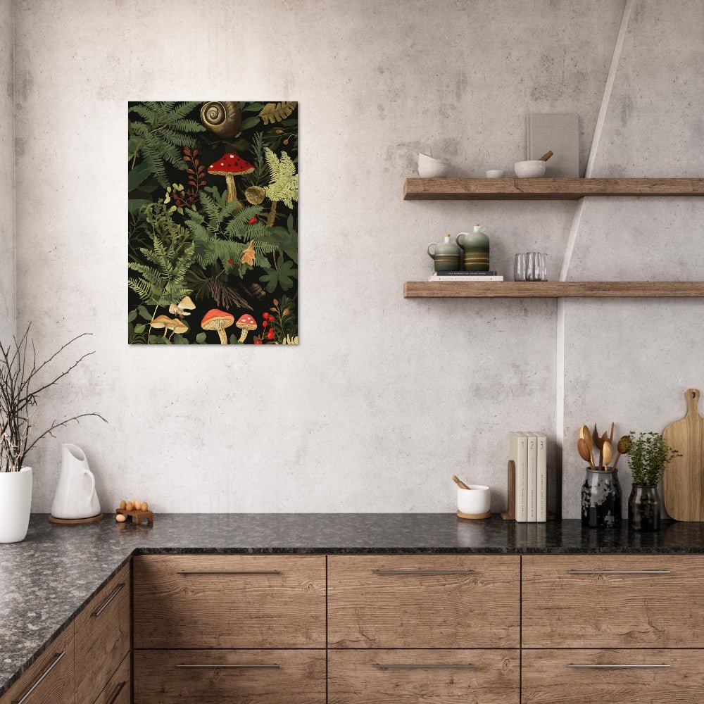 Forest mushroom poster - Sillystroke