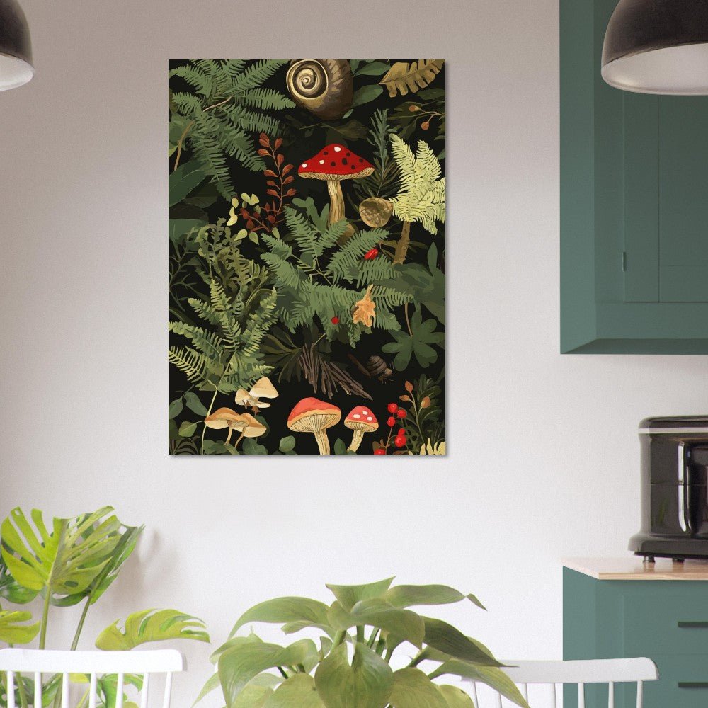 Forest mushroom poster - Sillystroke