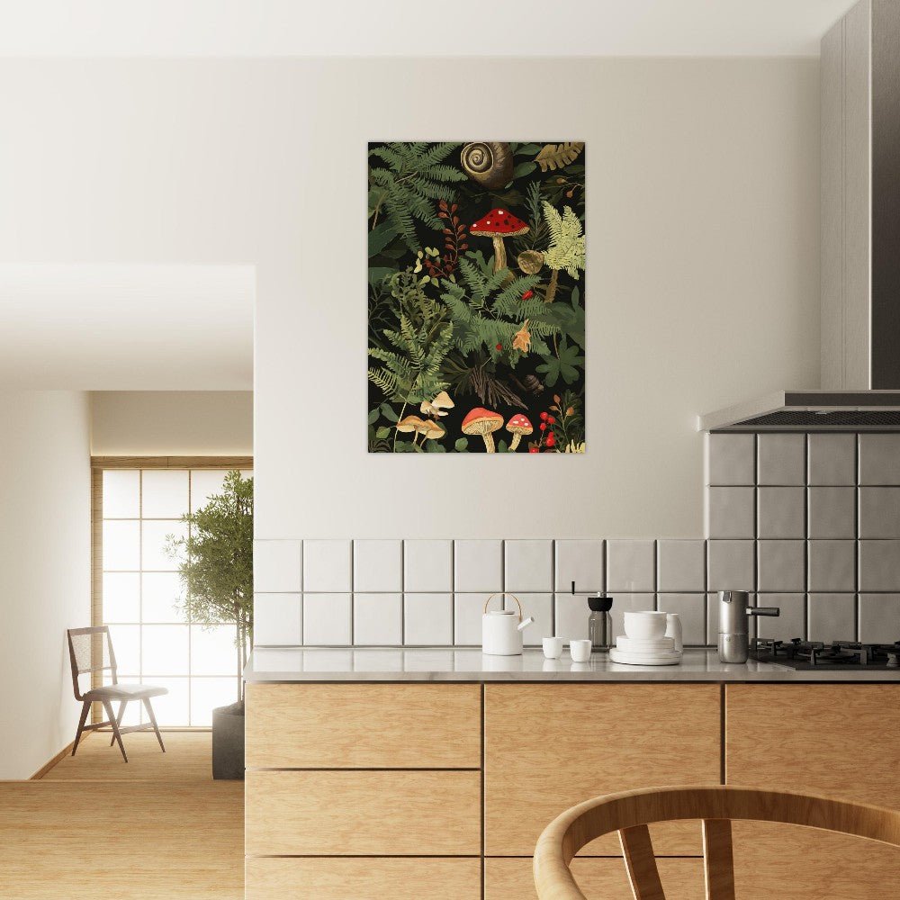 Forest mushroom poster - Sillystroke