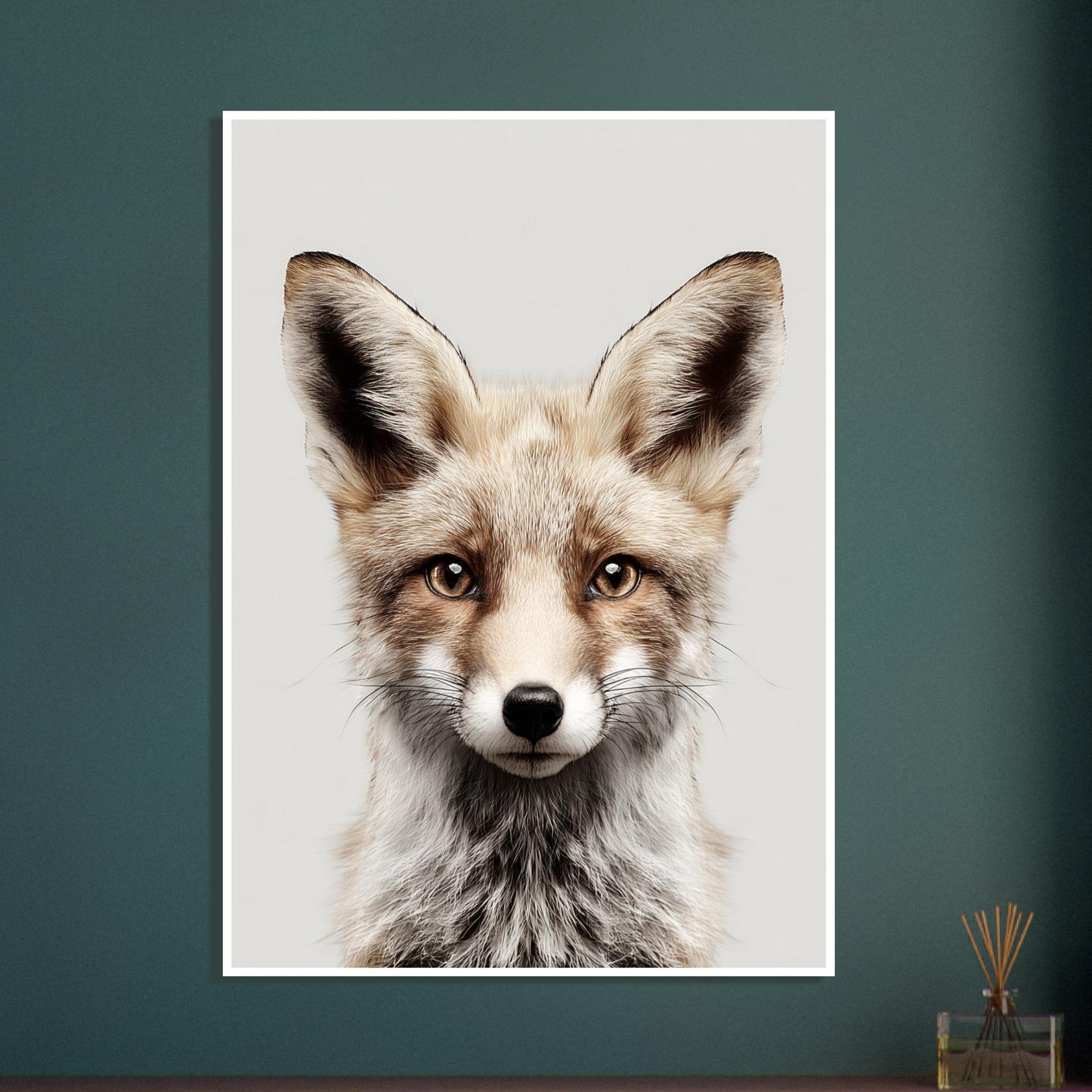 Fox portrait poster - Sillystroke