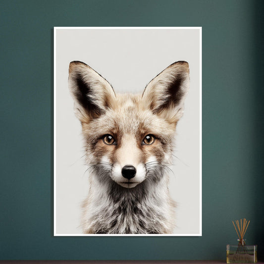 Fox portrait poster - Sillystroke