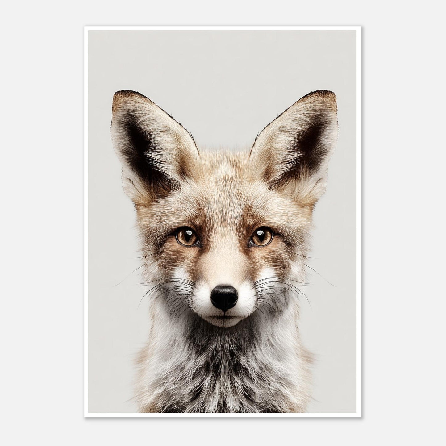 Fox portrait poster - Sillystroke