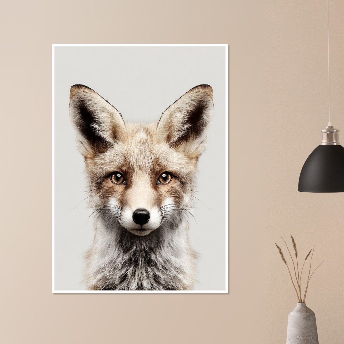 Fox portrait poster - Sillystroke