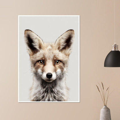 Fox portrait poster - Sillystroke