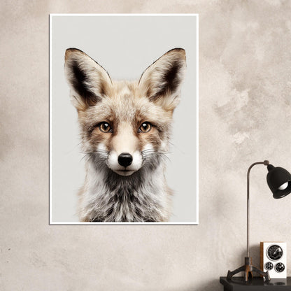 Fox portrait poster - Sillystroke