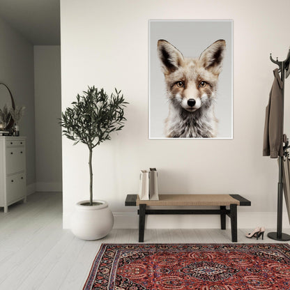 Fox portrait poster - Sillystroke