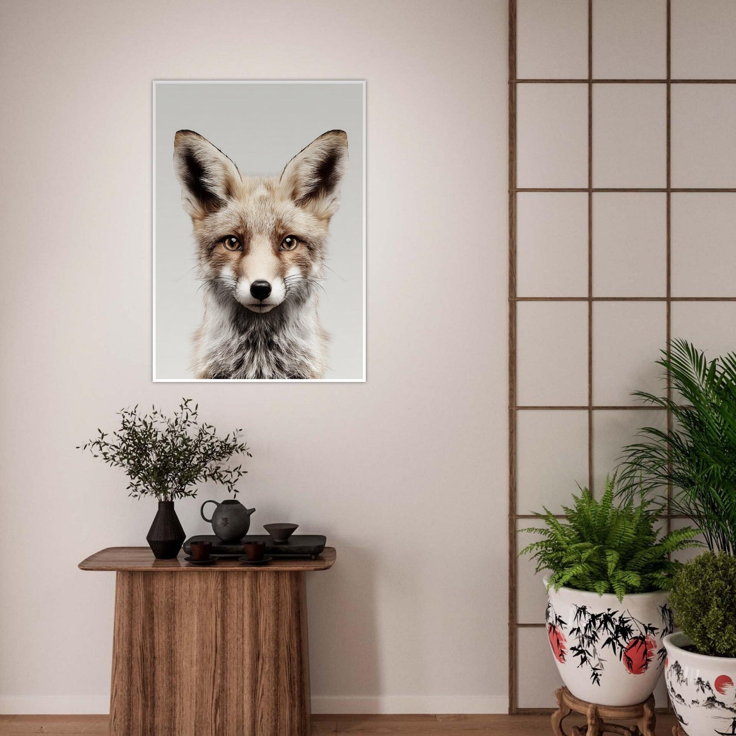 Fox portrait poster - Sillystroke