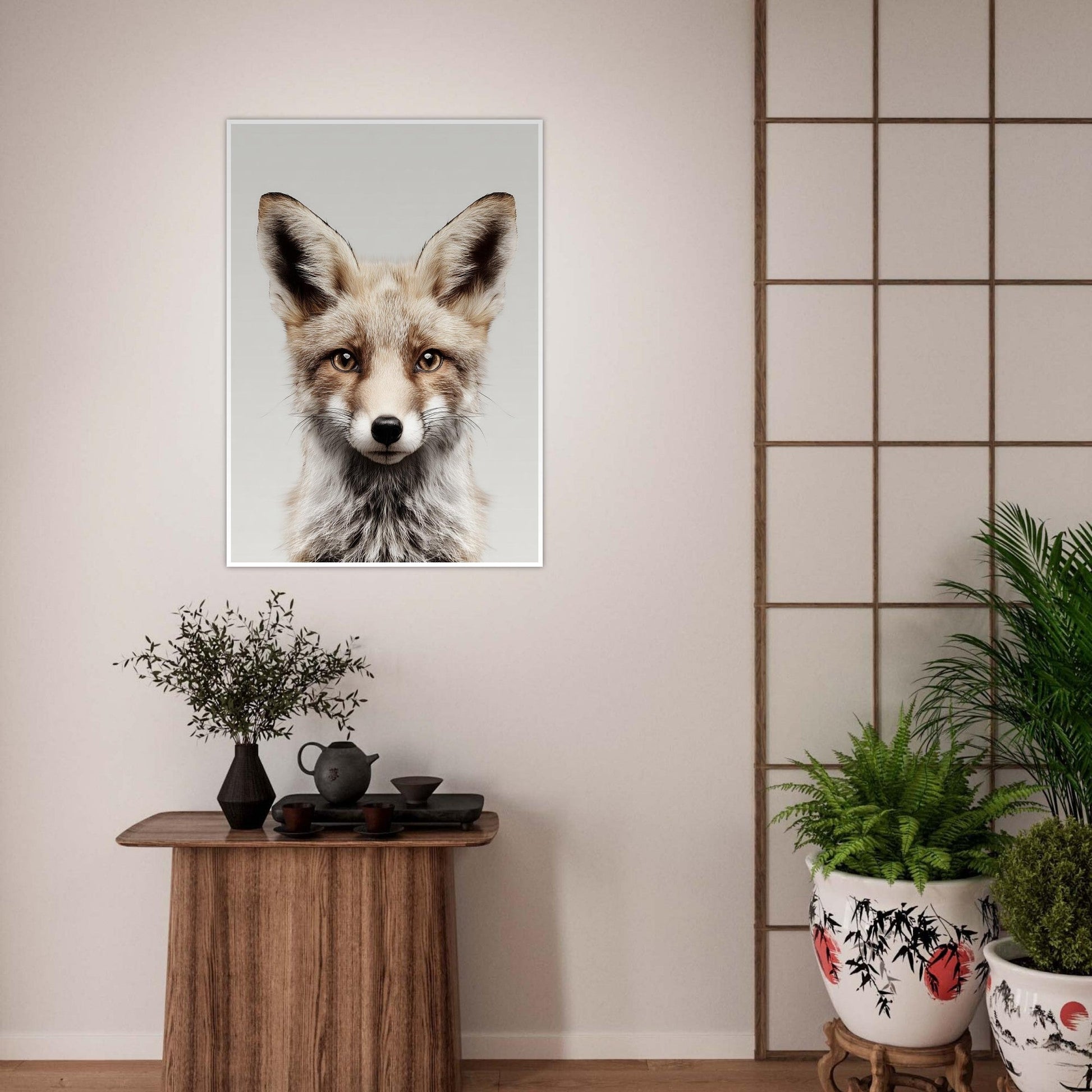 Fox portrait poster - Sillystroke