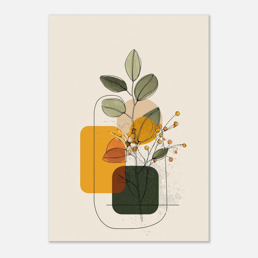 Garden blocks poster - Sillystroke