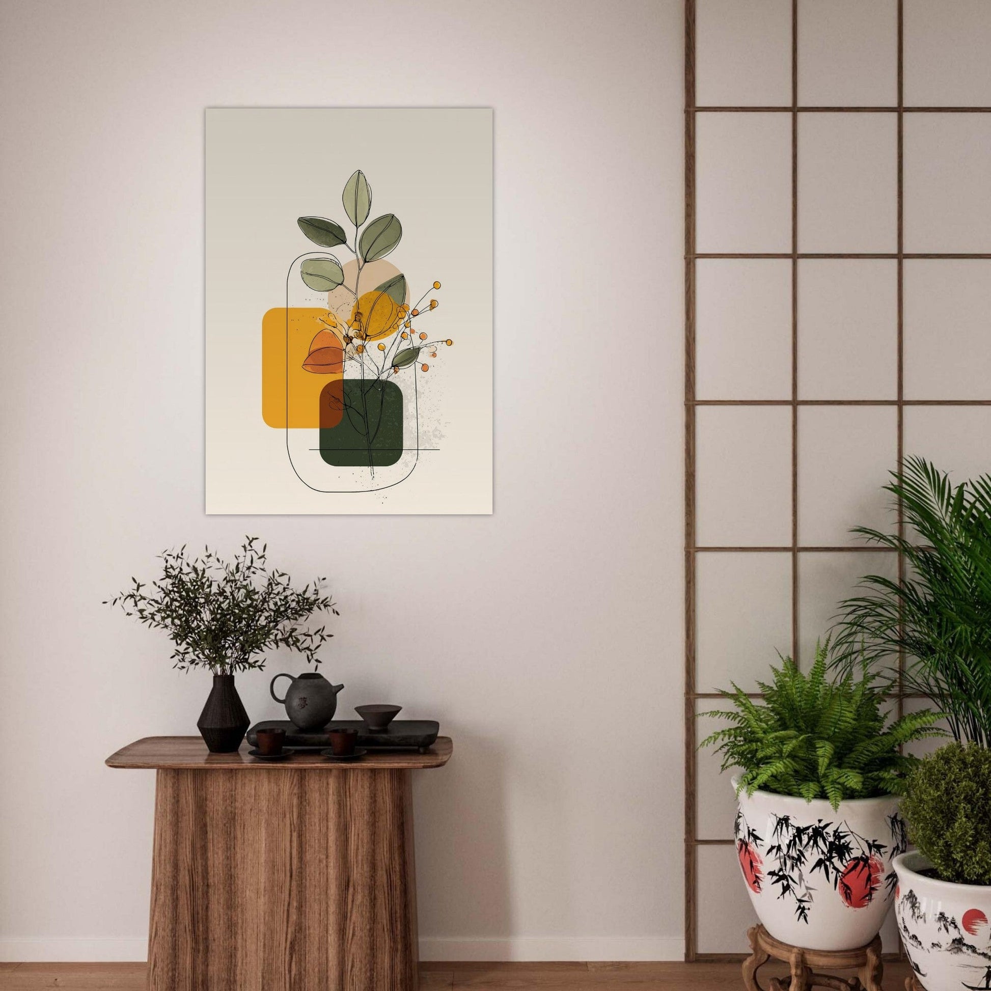 Garden blocks poster - Sillystroke