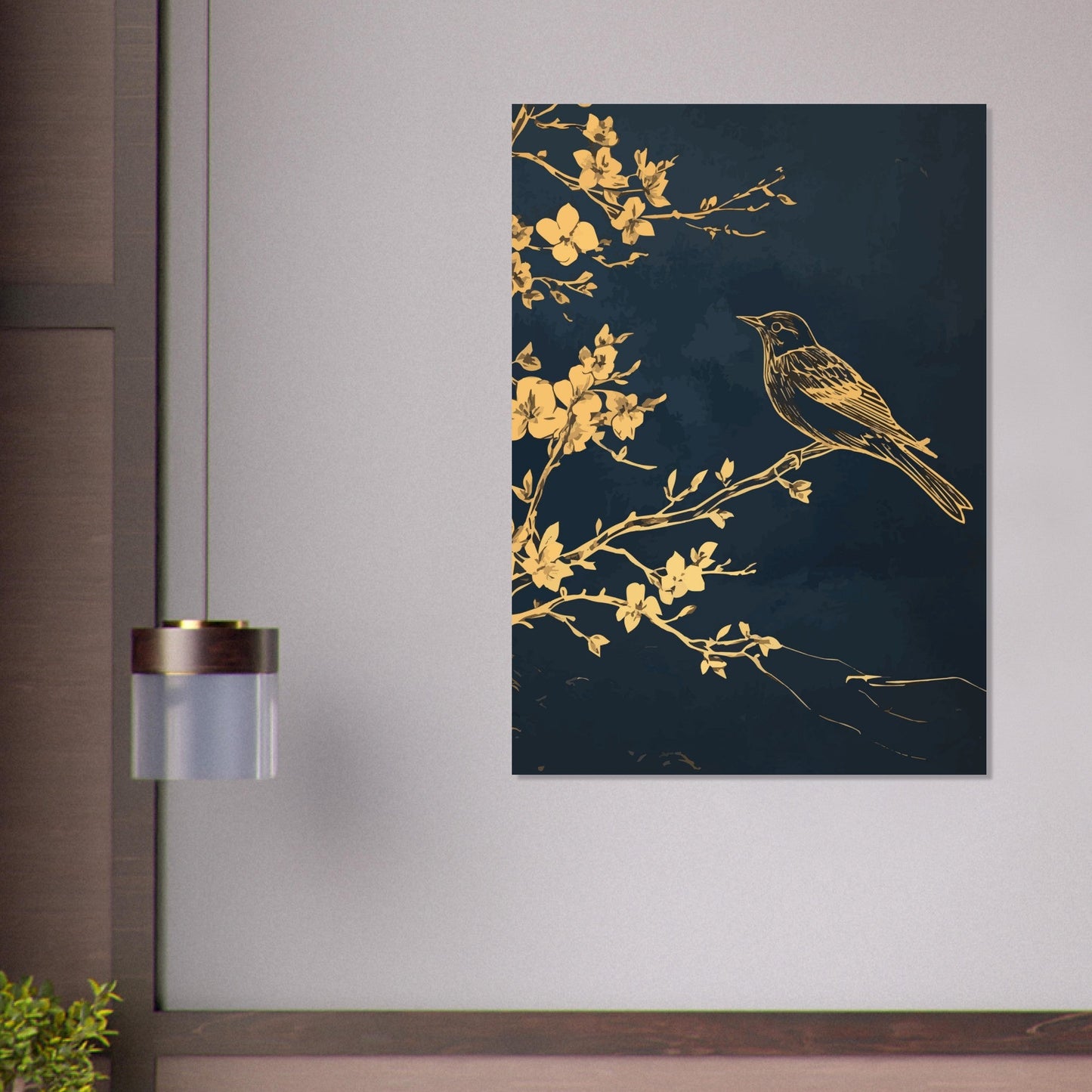 Golden bird poster - Sillystroke