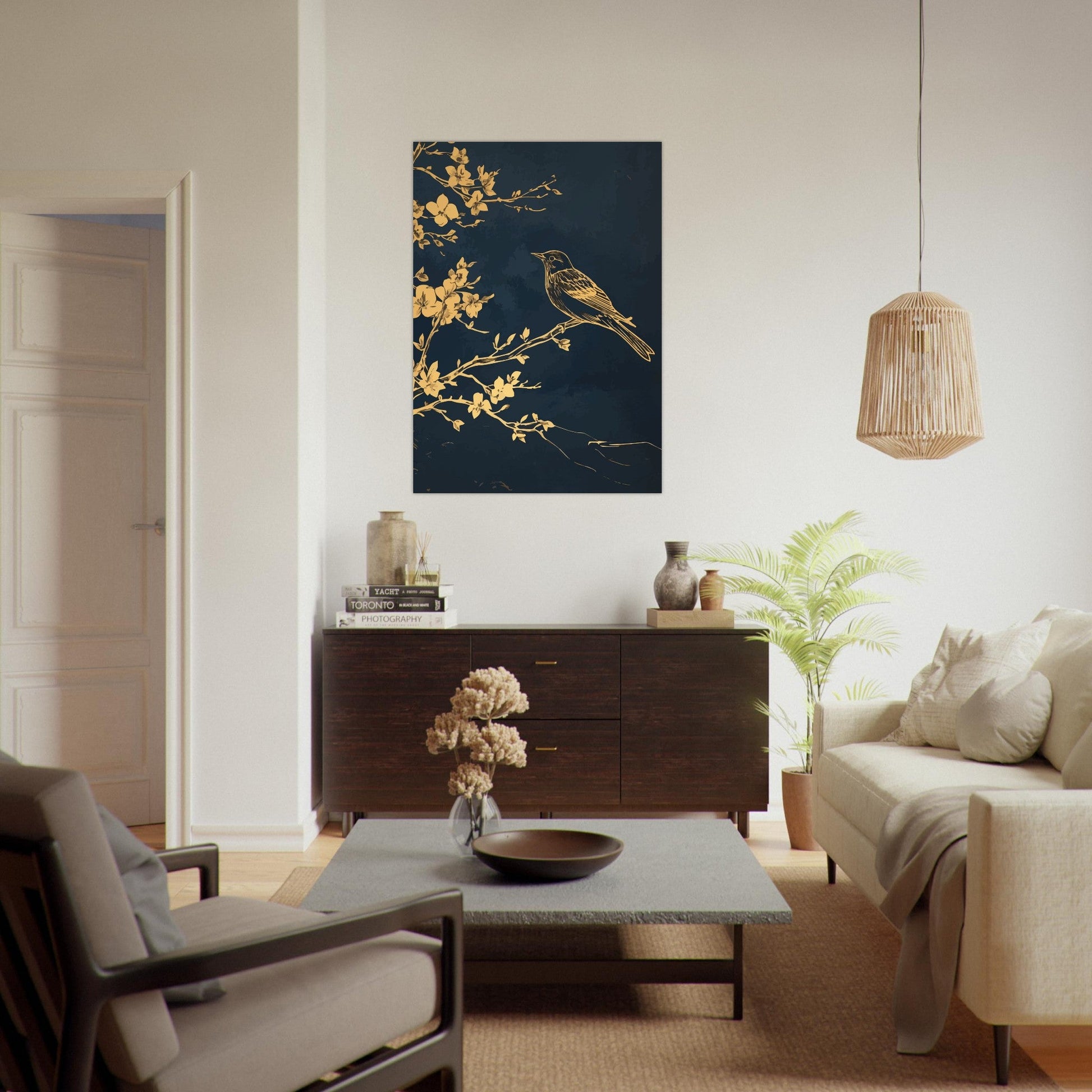 Golden bird poster - Sillystroke