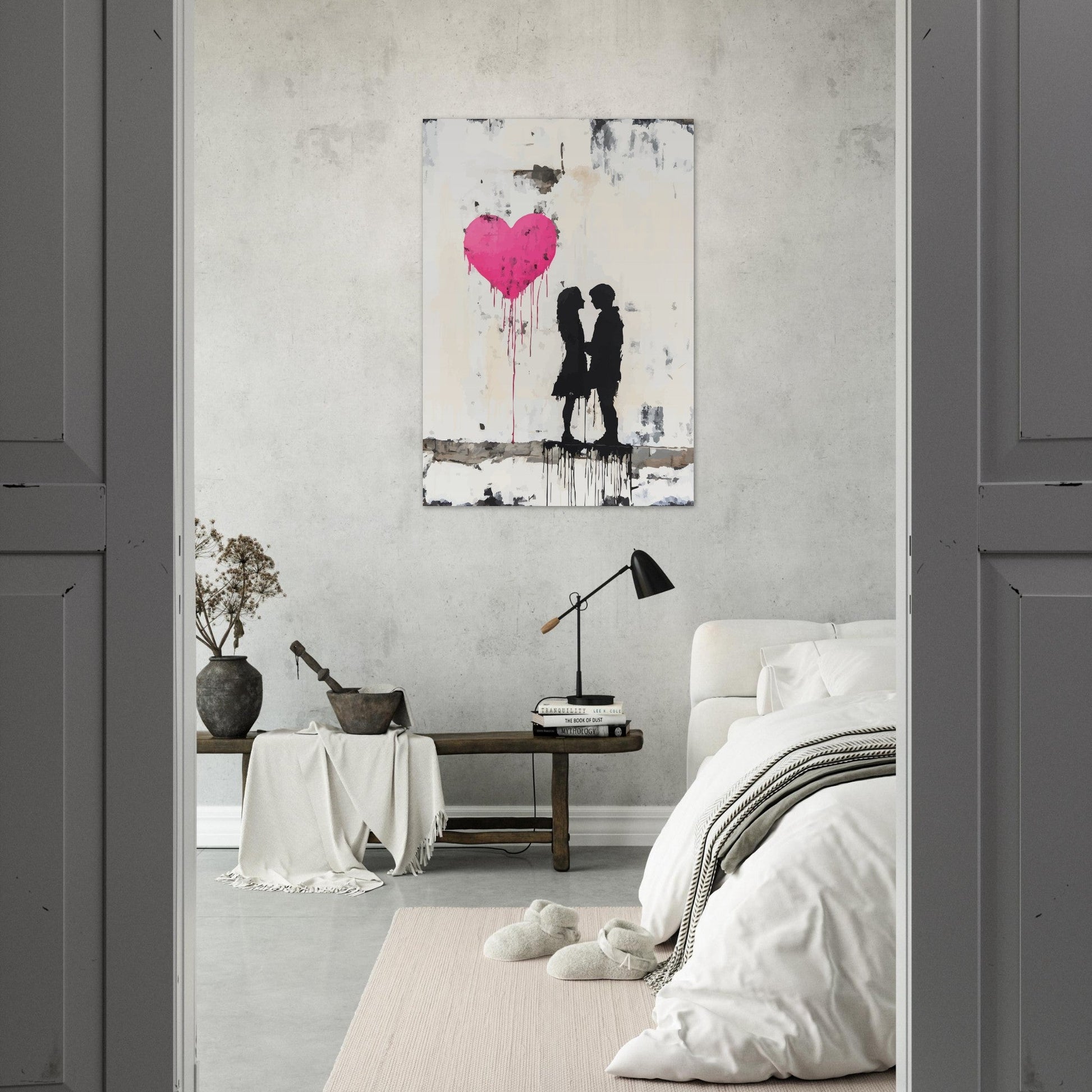 Heart balloon love poster - Sillystroke