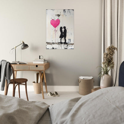 Heart balloon love poster - Sillystroke