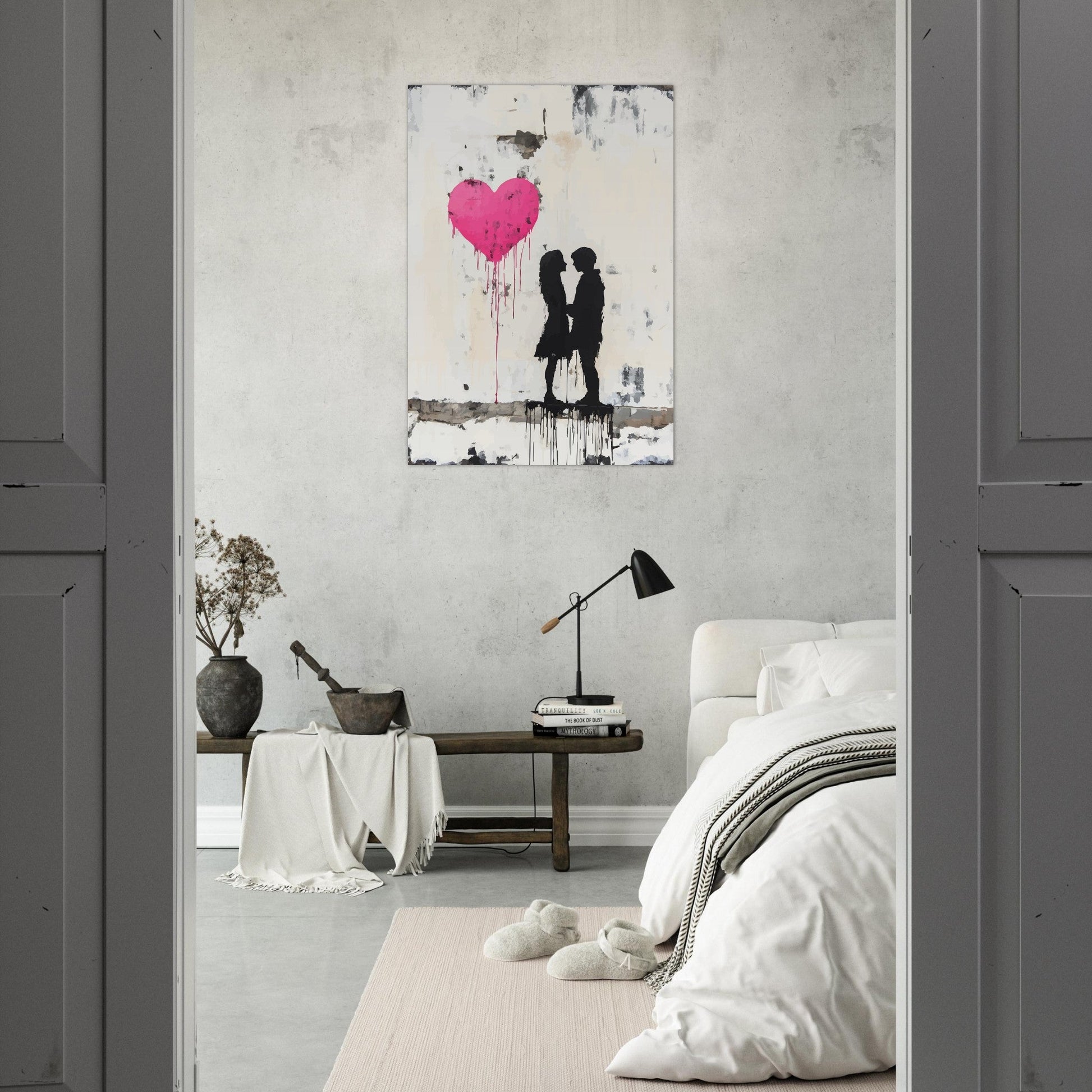 Heart balloon love poster - Sillystroke