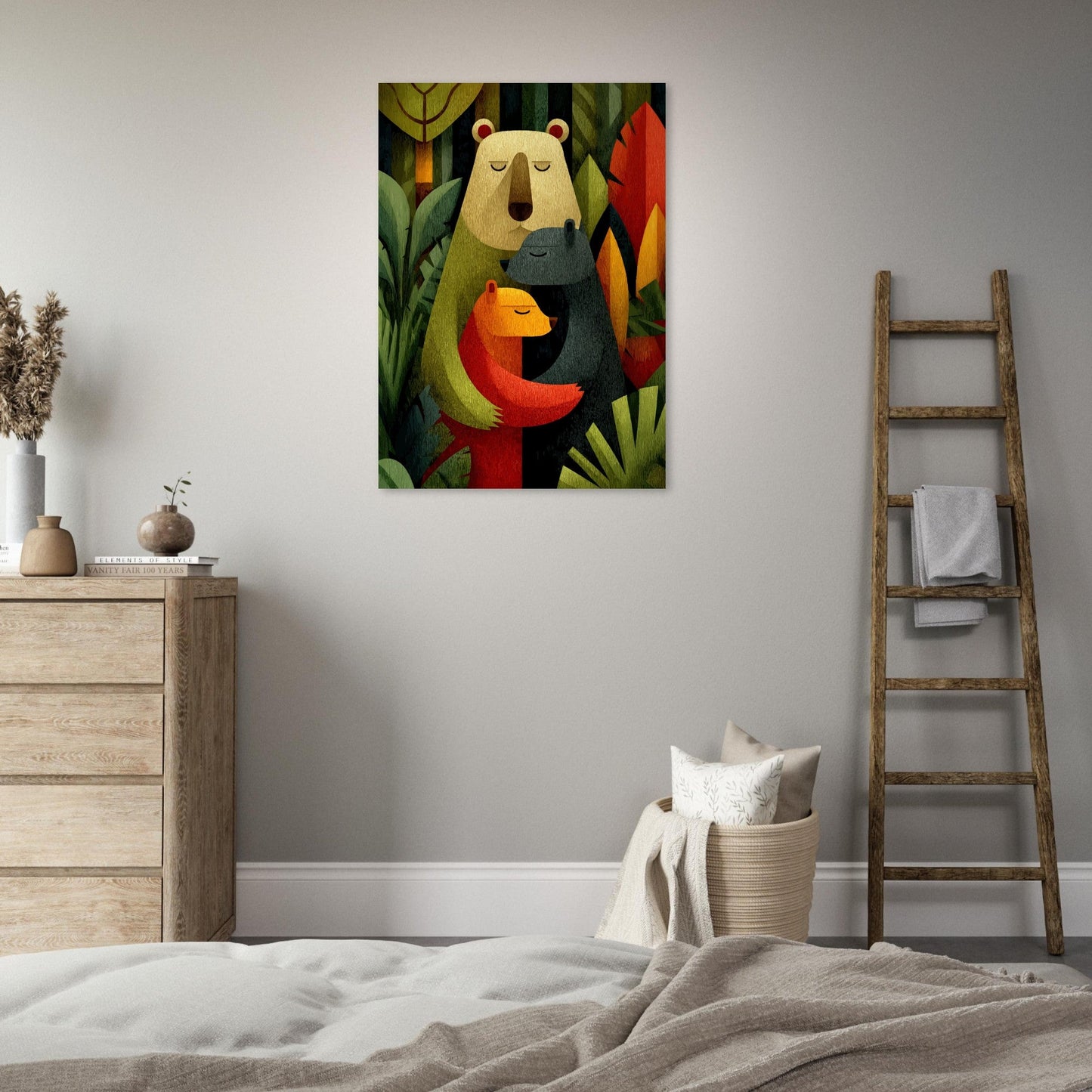 Heartwarming Bear Family Poster - Sillystroke