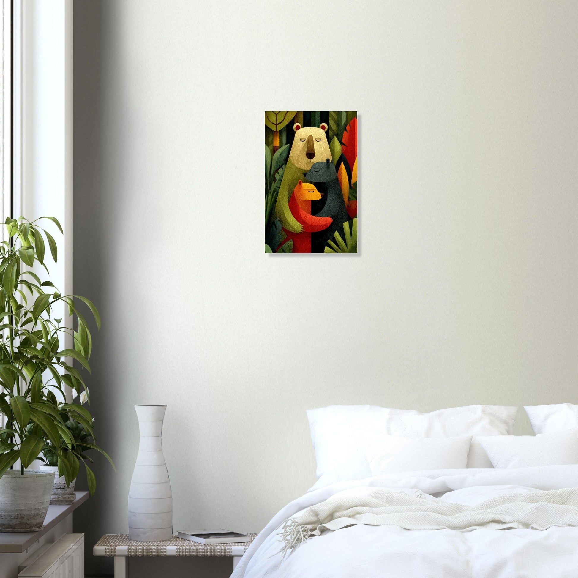 Heartwarming Bear Family Poster - Sillystroke