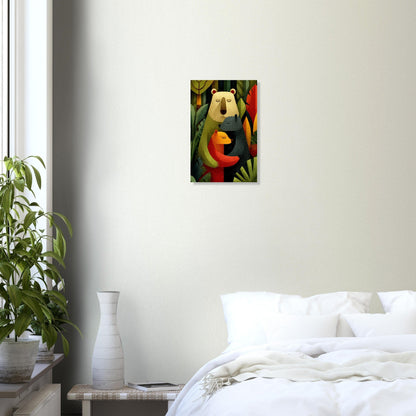 Heartwarming Bear Family Poster - Sillystroke