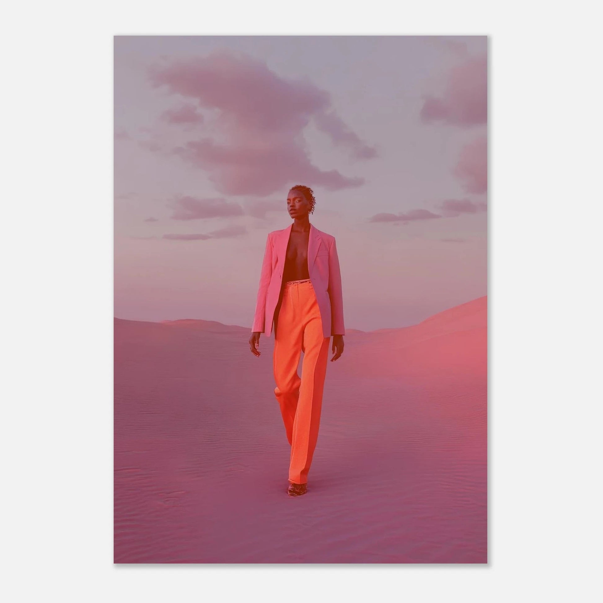 High - Fashion portrait poster - Sillystroke