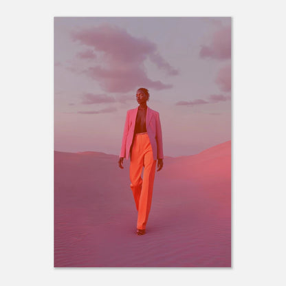 High - Fashion portrait poster - Sillystroke