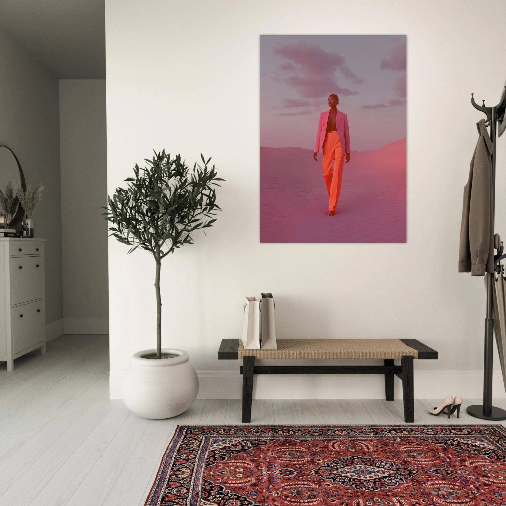 High - Fashion portrait poster - Sillystroke