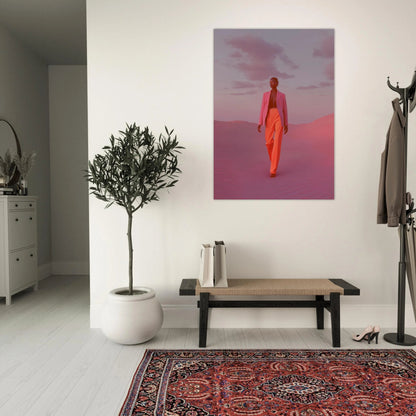 High - Fashion portrait poster - Sillystroke