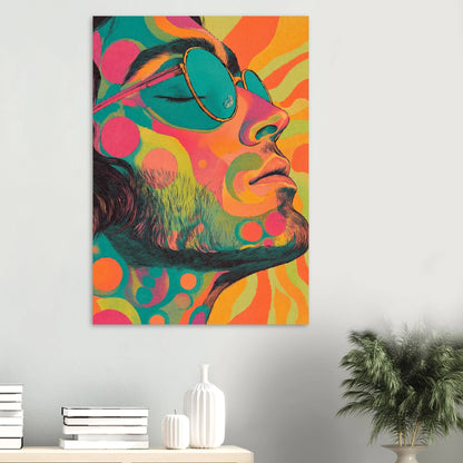 Hippie man poster - Sillystroke