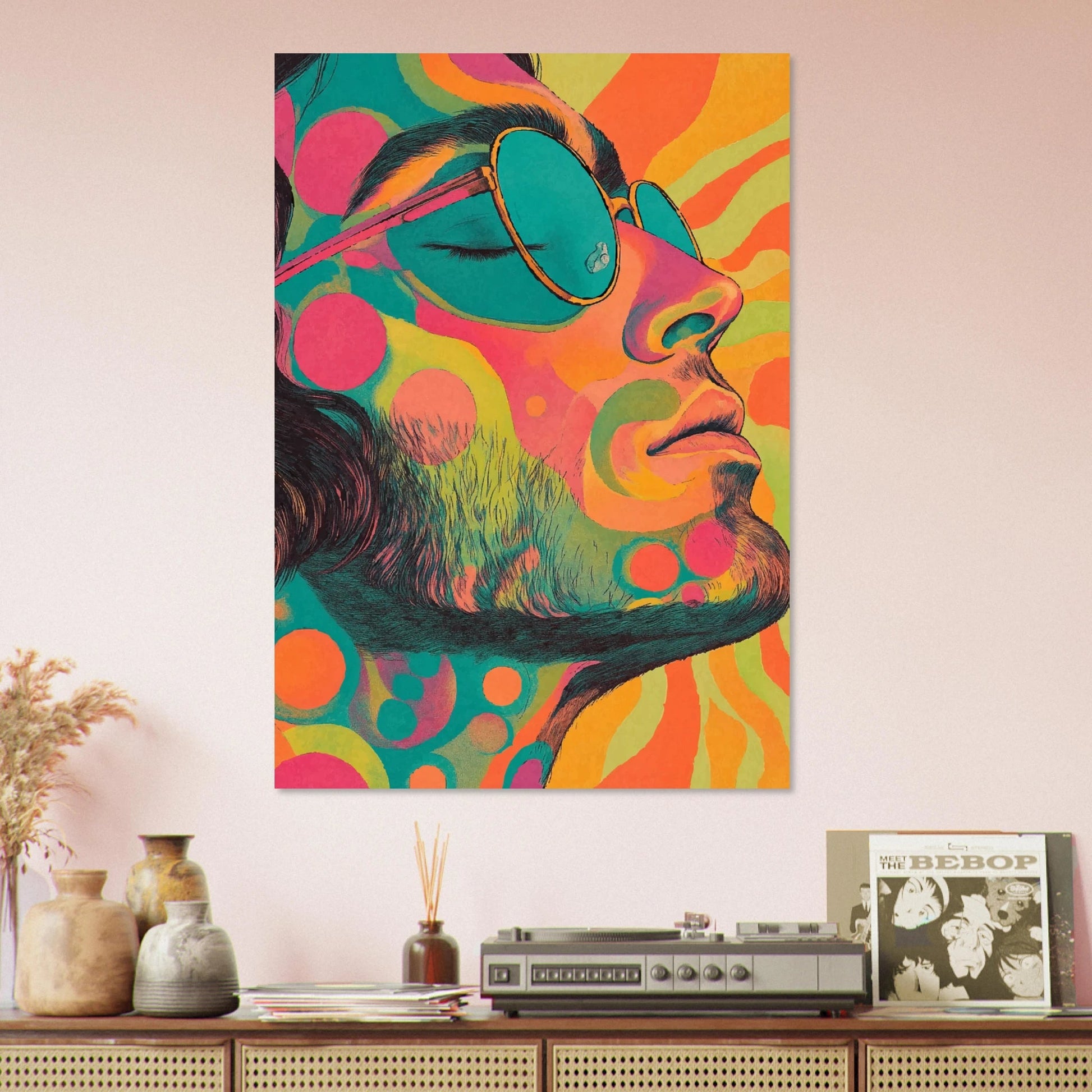 Hippie man poster - Sillystroke