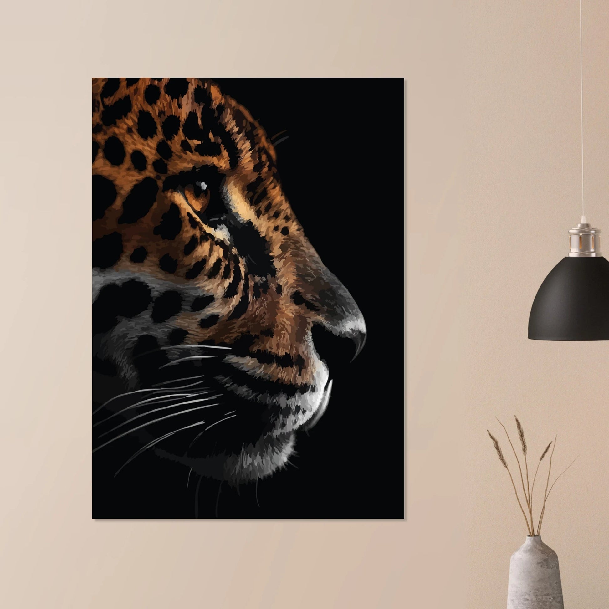 Leopard in focus poster - Sillystroke