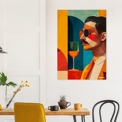 Man vibrant poster - Sillystroke