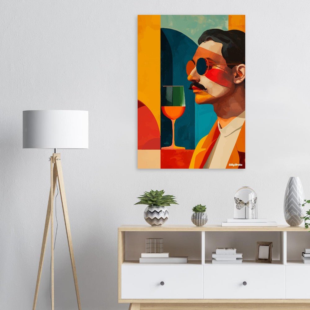 Man vibrant poster - Sillystroke