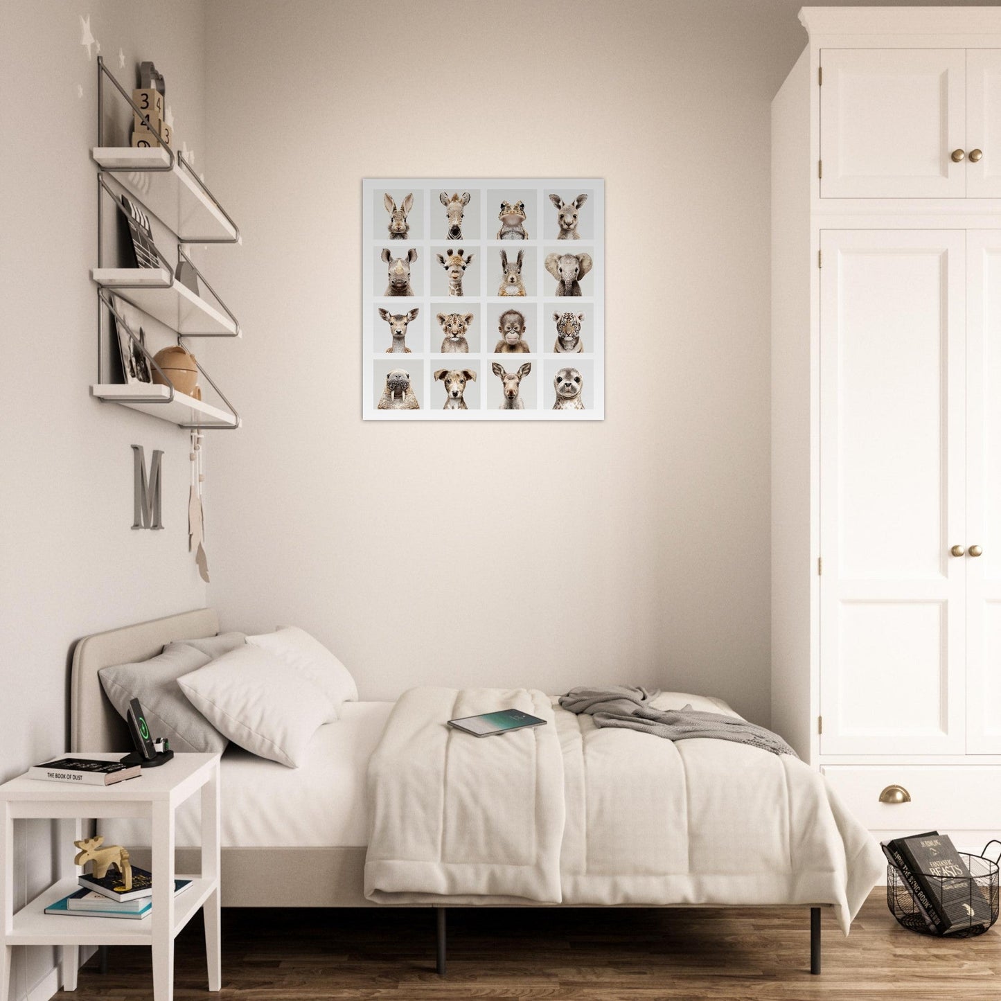Modern animal portraits poster - Sillystroke