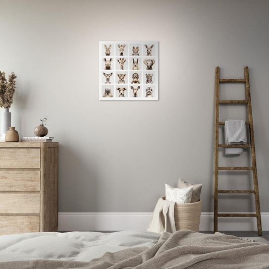 Modern animal portraits poster - Sillystroke
